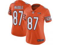 Chicago Bears Tom Waddle Women's Limited Orange Jersey - #87 Football 100th Season Alternate