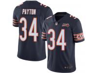 Chicago Bears Walter Payton Men's Limited Navy Blue Jersey - #34 Football 100th Season Home