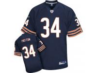 Chicago Bears Walter Payton Youth Home Jersey - Throwback Navy Blue Reebok NFL #34 Authentic