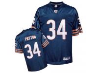 Chicago Bears Walter Payton Youth Home Jersey - Throwback Navy Blue Reebok NFL #34 Replica