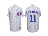 Chicago Cubs #11 Kyuji Fujikawa Conventional 3D Version White Jersey