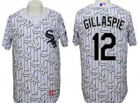 Chicago White Sox #12 Conor Gillaspie Conventional 3D Version White Jersey
