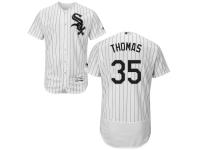 Chicago White sox #35 Frank Thomas White (Black Strip) Flexbase Authentic Collection Stitched Baseball Jersey