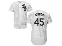 Chicago White sox #45 Michael Jordan White (Black Strip) Flexbase Authentic Collection Stitched Baseball Jersey