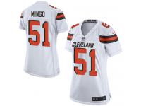 Cleveland Browns Barkevious Mingo Women's Road Jersey - White Nike NFL #51 Game