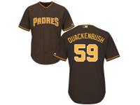 Coffee Kevin Quackenbush Men #59 Majestic MLB San Diego Padres New Cool Base Jersey