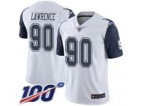 Cowboys #90 Demarcus Lawrence White Men's Stitched Football Limited Rush 100th Season Jersey