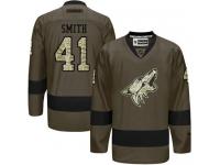 Coyotes #41 Mike Smith Green Salute to Service Stitched NHL Jersey