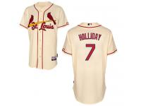 Cream Matt Holliday Men #7 Majestic MLB St. Louis Cardinals Cool Base Alternate Jersey