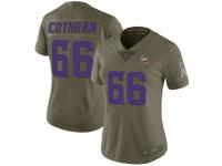 Curtis Cothran Women's Minnesota Vikings Nike 2017 Salute to Service Jersey - Limited Green