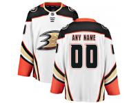 Customized Youth Anaheim Ducks White Away Breakaway NHL Jersey