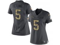 Danny Etling Women's Limited Black Jersey Nike NFL New England Patriots 2016 Salute to Service #5