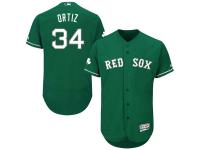 David Ortiz Boston Red Sox Majestic Celtic Flexbase Authentic Collection Player Jersey - Green