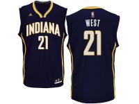 David West Indiana Pacers adidas Replica Jersey - Navy Blue