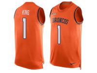 Denver Broncos Marquette King Men's Limited Orange Nike Jersey - #1 NFL Player Name & Number Tank Top