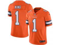 Denver Broncos Marquette King Men's Limited Orange Nike Jersey - #1 NFL Rush Vapor Untouchable