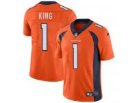 Denver Broncos Marquette King Men's Limited Orange Nike Jersey - #1 NFL Vapor Untouchable Home