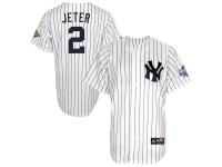 Derek Jeter New York Yankees Majestic 1998 Replica World Series Jersey C White
