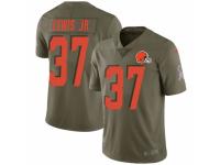 Donnie Lewis Jr. Men's Cleveland Browns Nike 2017 Salute to Service Jersey - Limited Green