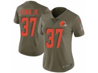 Donnie Lewis Jr. Women's Cleveland Browns Nike 2017 Salute to Service Jersey - Limited Green