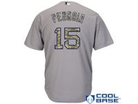 Dustin Pedroia Boston Red Sox Majestic USMC Digital Camo Player Jersey - Gray