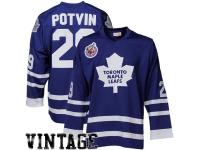Felix Potvin Toronto Maple Leafs Mitchell & Ness Throwback Authentic Vintage Jersey - Royal