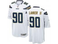 Game Men's Anthony Lanier II Los Angeles Chargers Nike Jersey - White