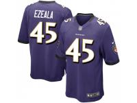 Game Men's Christopher Ezeala Baltimore Ravens Nike Team Color Jersey - Purple