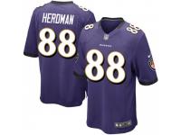 Game Men's Cole Herdman Baltimore Ravens Nike Team Color Jersey - Purple