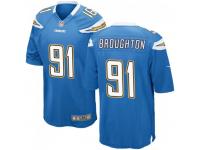 Game Men's Cortez Broughton Los Angeles Chargers Nike Powder Alternate Jersey - Blue