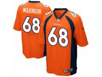 Game Men's Elijah Wilkinson Denver Broncos Nike Team Color Jersey - Orange