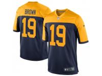 Game Men's Equanimeous St. Brown Green Bay Packers Nike Navy Alternate Jersey - Brown