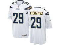 Game Men's Jeff Richards Los Angeles Chargers Nike Jersey - White