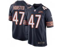 Game Men's Jesper Horsted Chicago Bears Nike 100th Season Jersey - Navy