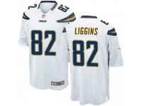 Game Men's Justice Liggins Los Angeles Chargers Nike Jersey - White
