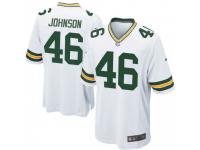 Game Men's Malcolm Johnson Green Bay Packers Nike Jersey - White
