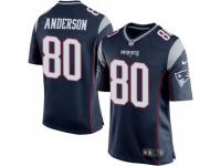 Game Men's Stephen Anderson New England Patriots Nike Team Color Jersey - Navy Blue