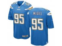 Game Men's T.Y. McGill Los Angeles Chargers Nike Powder Alternate Jersey - Blue