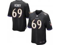 Game Men's Willie Henry Baltimore Ravens Nike Jersey - Black