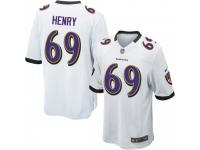 Game Men's Willie Henry Baltimore Ravens Nike Jersey - White