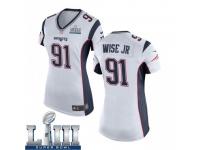 Game Women's Deatrich Wise Jr. New England Patriots Nike Super Bowl LIII Jersey - White