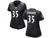 Game Women's Gus Edwards Baltimore Ravens Nike Jersey - Black