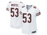 Game Women's John Wirtel Chicago Bears Nike Jersey - White