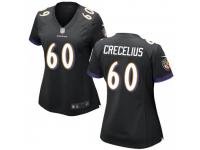 Game Women's Randin Crecelius Baltimore Ravens Nike Jersey - Black