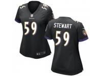 Game Women's Silas Stewart Baltimore Ravens Nike Jersey - Black