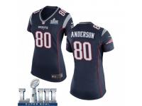 Game Women's Stephen Anderson New England Patriots Nike Team Color Super Bowl LIII Jersey - Navy Blue