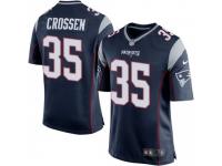 Game Youth Keion Crossen New England Patriots Nike Team Color Jersey - Navy Blue