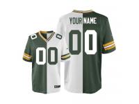 Green Bay Packers Customized Men's Jersey - Team/Road Two Tone Nike NFL Elite