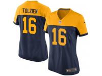 Green Bay Packers Scott Tolzien Women's Alternate Jersey - Navy Blue Nike NFL #16 Game