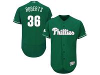 Green Celtic Robin Roberts Men #36 Majestic MLB Philadelphia Phillies Flexbase Collection Jersey